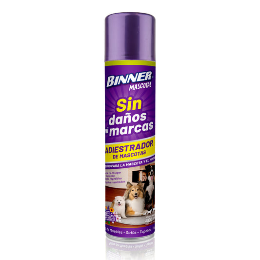 Adiestrador Mascotas Hogar Sin Daños Binner Aerosol 400 ml