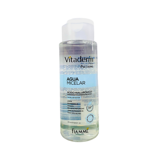 Agua Micelar Vitaderm 250 ml Acido Hialuronico