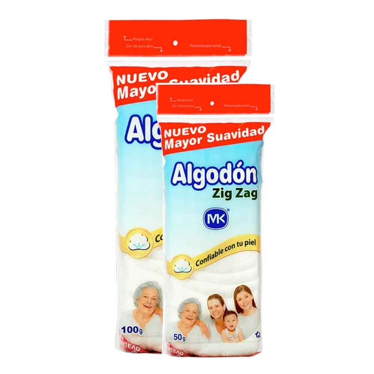 Algodon Zig Zag MK 100g+50 Oferta