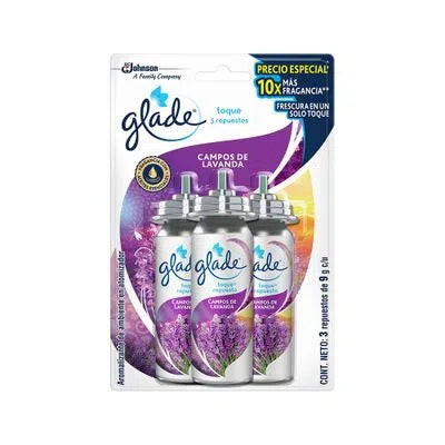 Ambientador Glade Toque Repuesto Lavanda x 3 Oferta