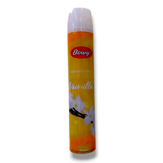 Ambientador Bowy 400 ml Aerosol Vainilla
