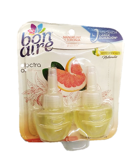 Ambientador Electrico Bonaire Mandarina Toronja Repuesto x 2 Oferta