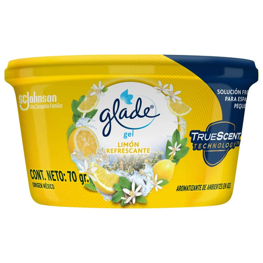 Ambientador Glade Gel 70gr Lemon