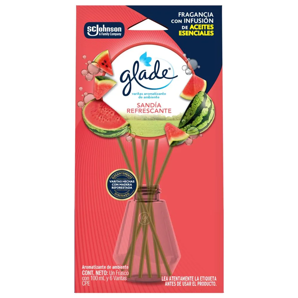 Ambientador Glade Varitas 100 ml Sandia