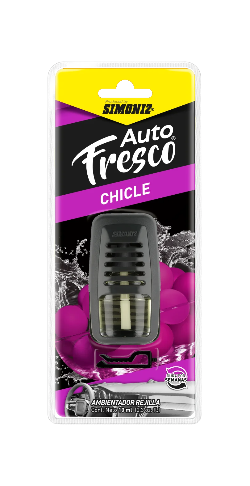 Ambientador Simoniz Auto Fresco Rejilla Chicle 10 ml