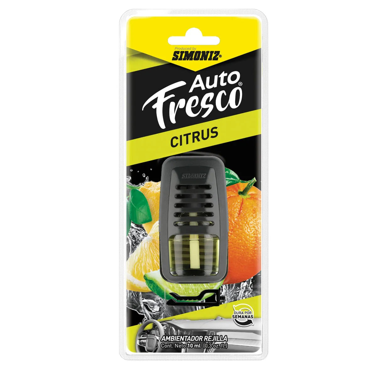 Ambientador Simoniz Auto Fresco Rejilla Citrus 10 ml