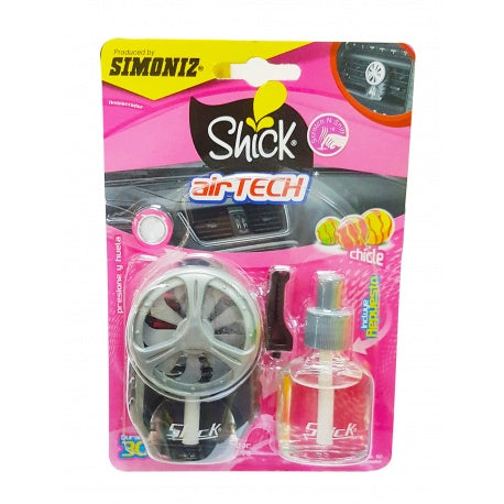 Ambientador Simoniz Shick Air Tech 10 ml + Repuesto Chicle