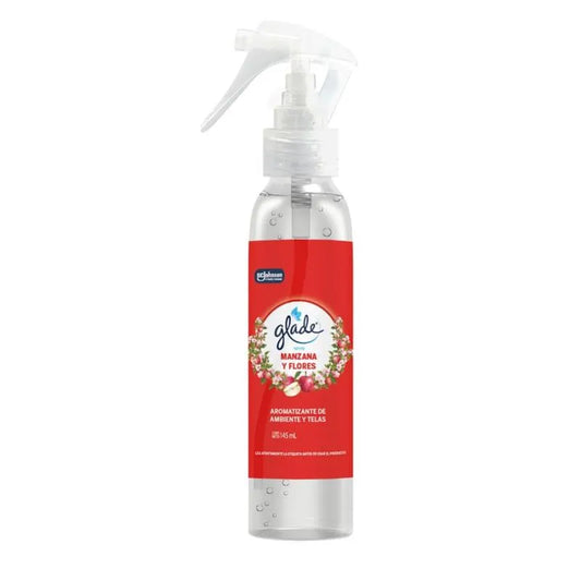 Aromatizante De Telas Glade 145 ml Spray Manzana y Flores