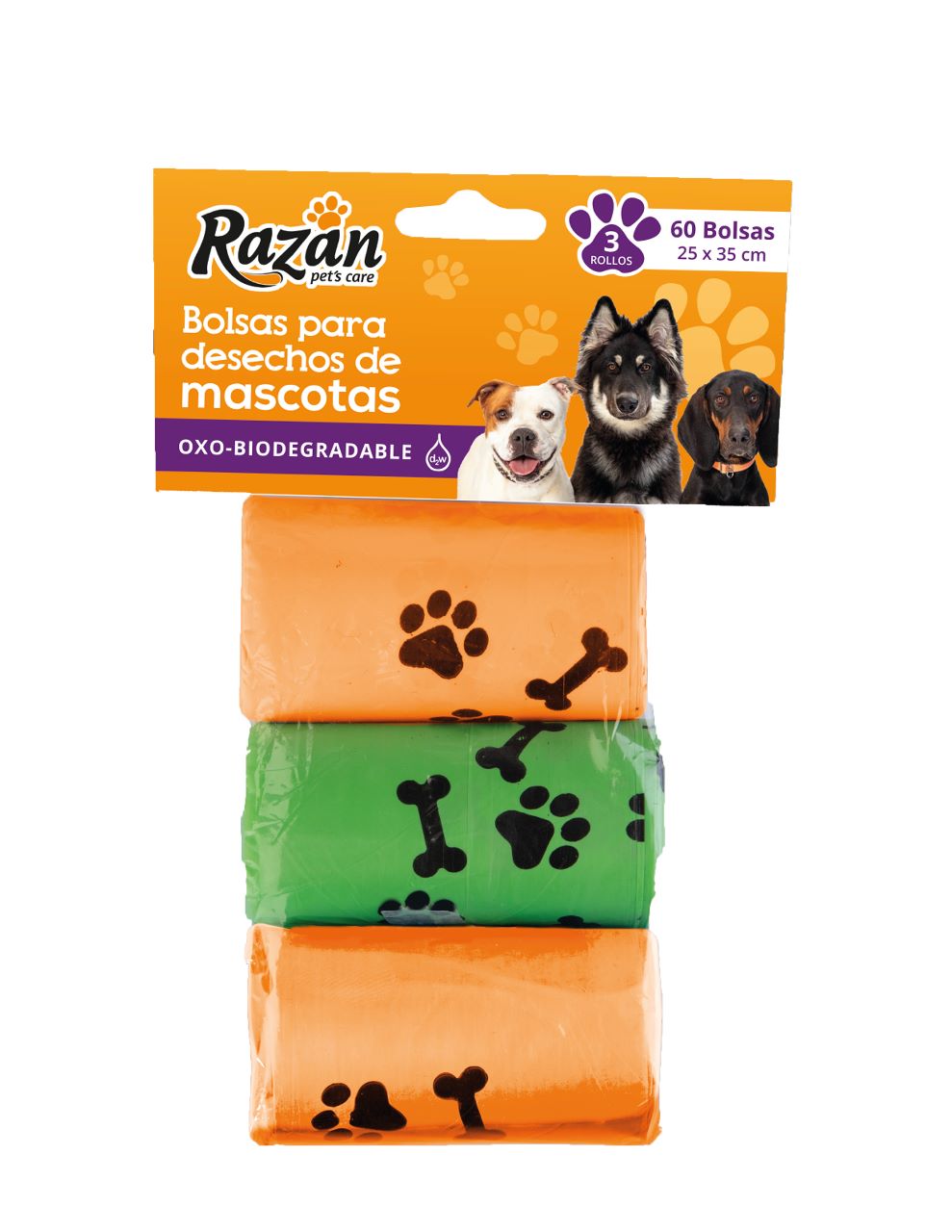 Bolsas Para Mascotas Razan 60 Unidades