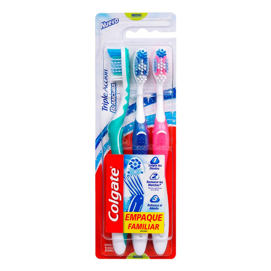 Cepillo Dental Colgate x3 Triple Accion Oferta