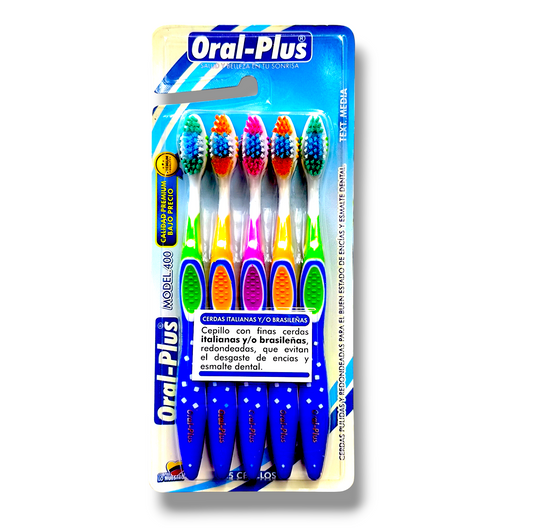Cepillo Dental Oral Plus Model 400 X5 Unidades
