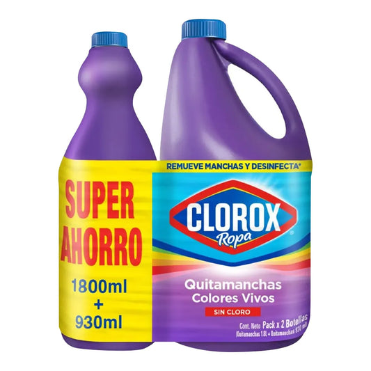 Clorox Ropa Color 1800 ml + 930 ml Oferta