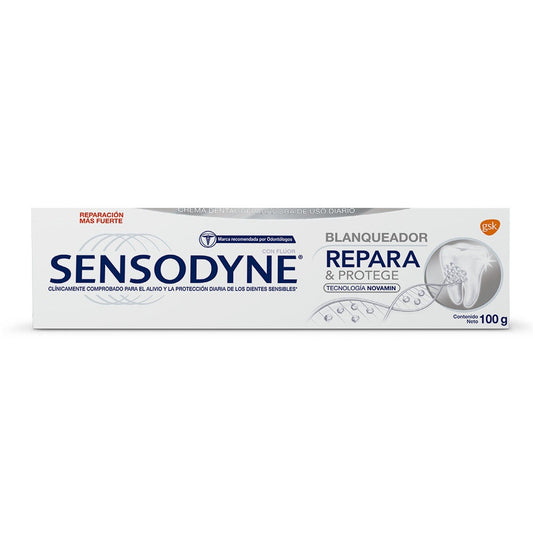 Crema Dental Sensodyne 100 gr Repara Y Protege Blanqueadora