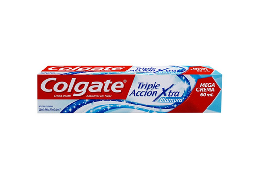Crema Dental Colgate Triple Accion Xtra Blancura 60 ml