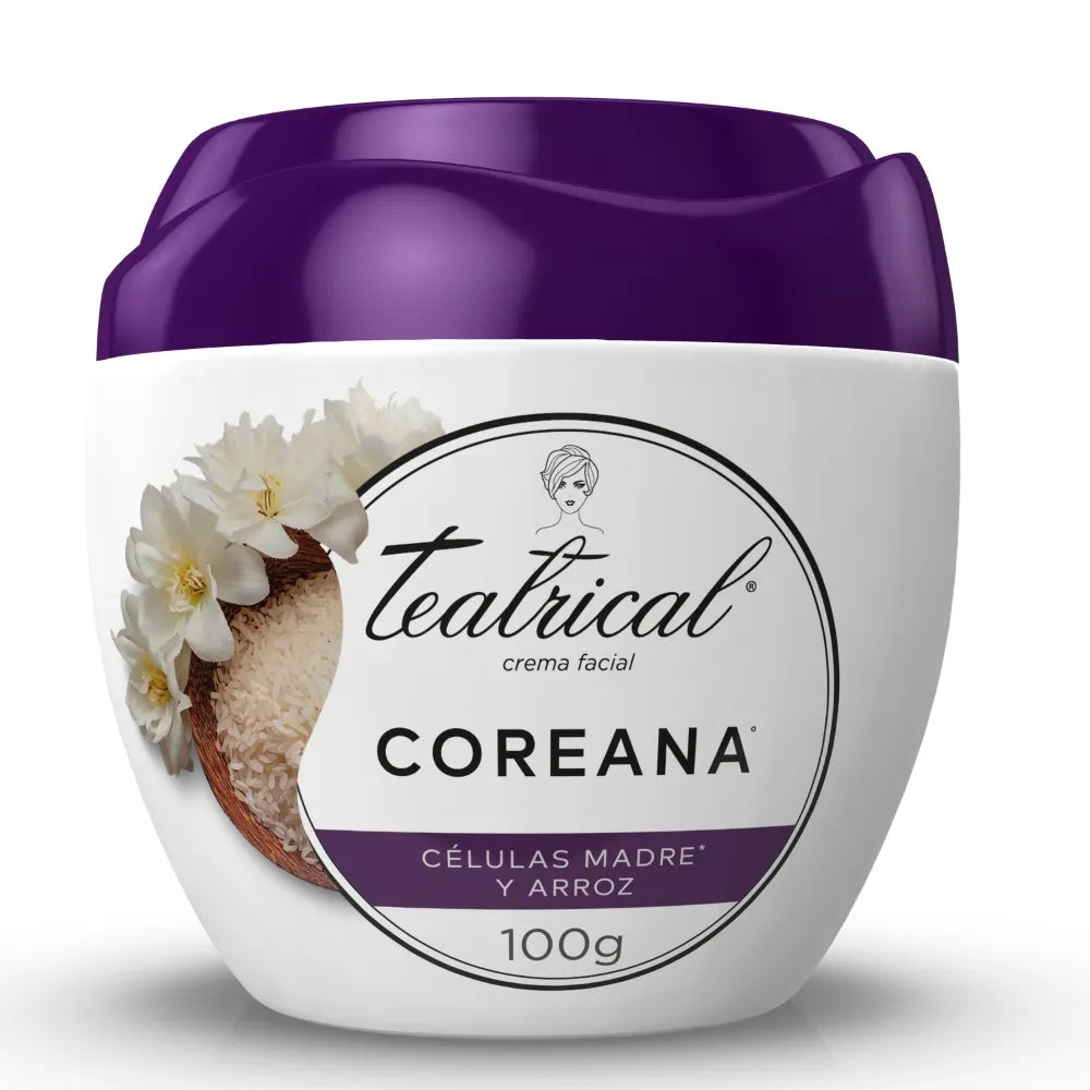 Crema Facial Teatrical 100 gr Coreana Celulas Madre y Arroz