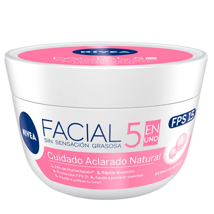Crema Nivea Cuidado Facial 100 ml Aclarado Natural