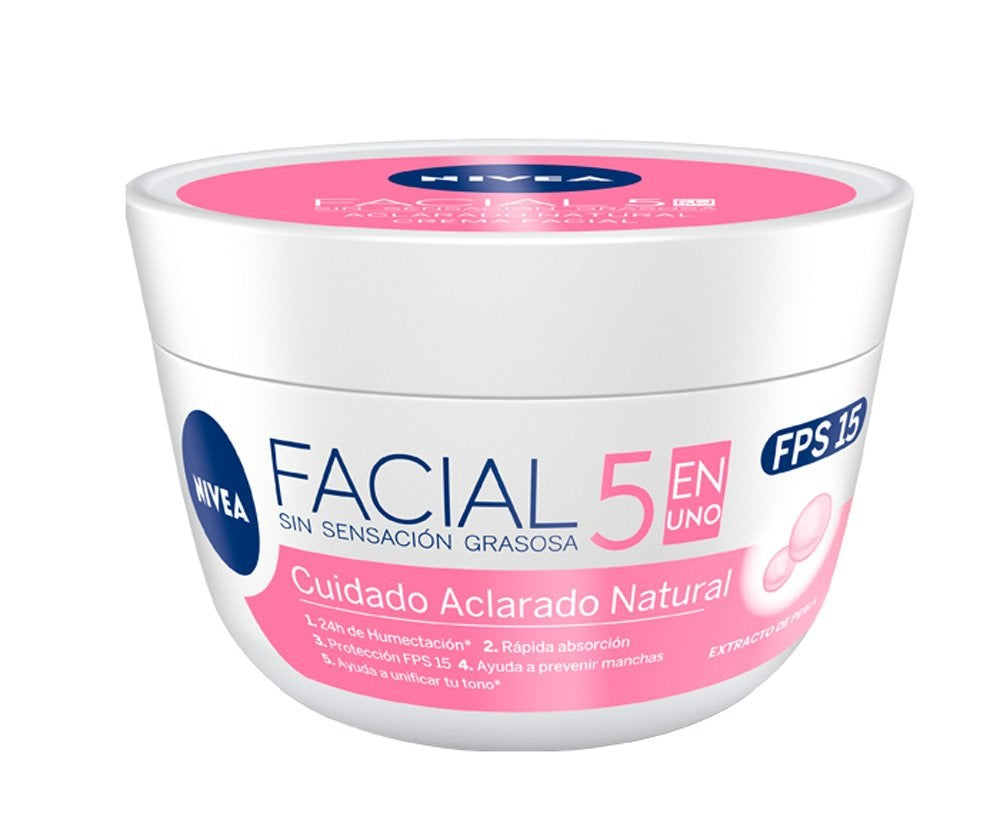Crema Nivea Cuidado Facial 50 ml Aclarado Natural