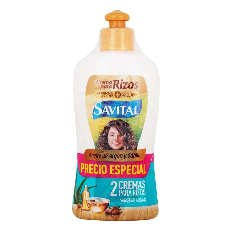 Crema Peinar Savital 270ml Aceite De Argan 2 Unidades Oferta