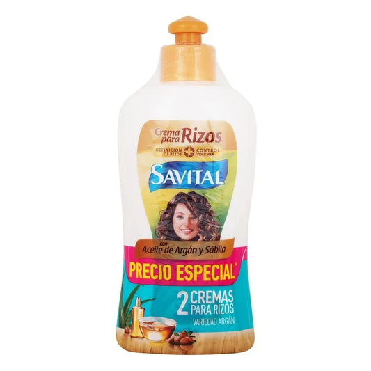 Crema Peinar Savital 270ml Aceite De Argan 2 Unidades Oferta