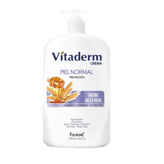 Crema Vitaderm 1000ml Con Avena Colageno YJalea Real