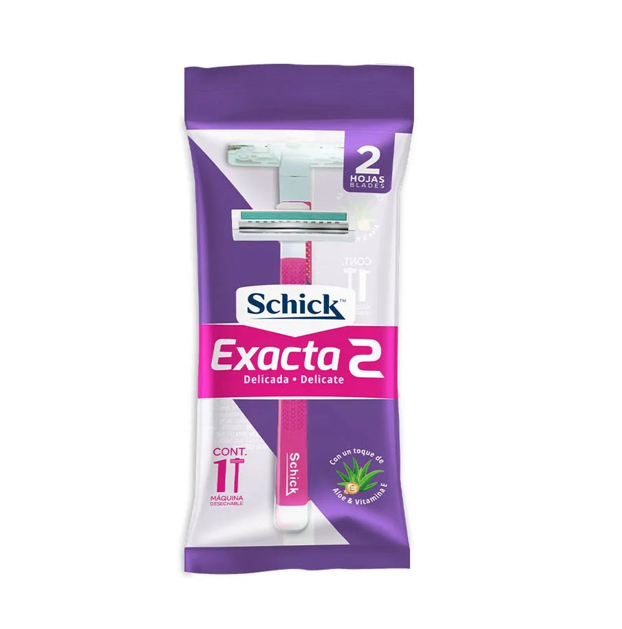 Cuchilla Afeitar Schick Exacta 2 Delicada 2 Hojas