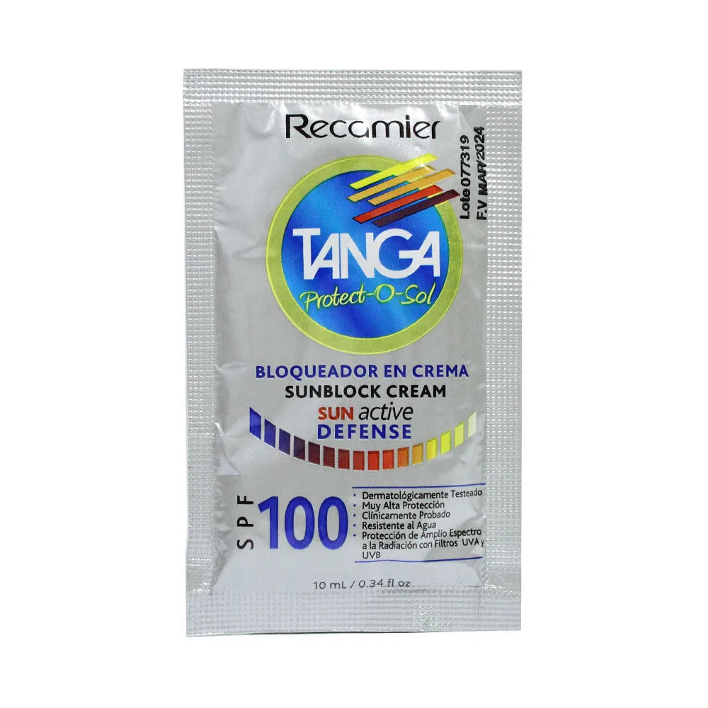 Bloqueador Tanga 10 ml SPF 100 Sobre