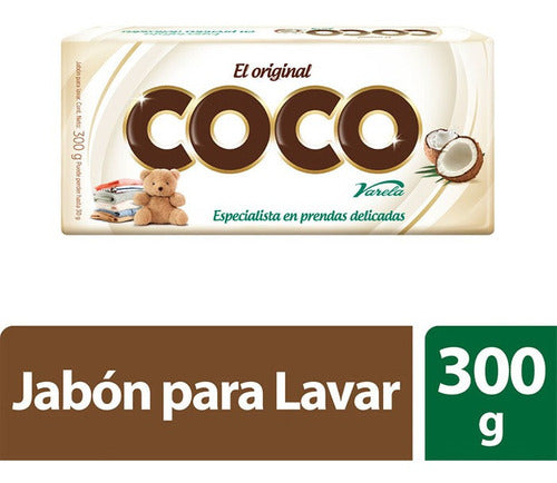 Jabon Barra Coco Varela 300 gr