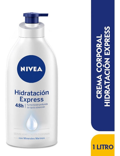 Crema Nivea Corporal 1000 ml Hidratacion Express