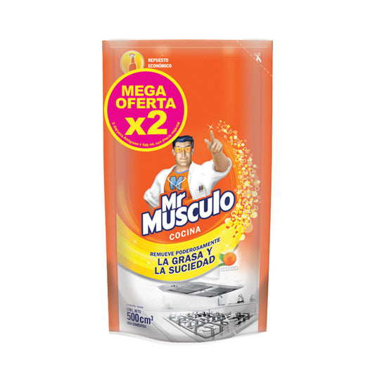 Desengrasante Mr Musculo 500 ml x 2 Oferta Doypack