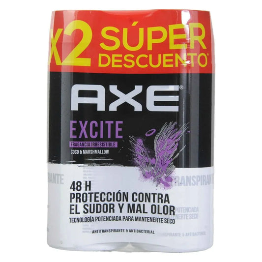 Axe Antitranspirante 152 ml x 2 Un Excite Oferta
