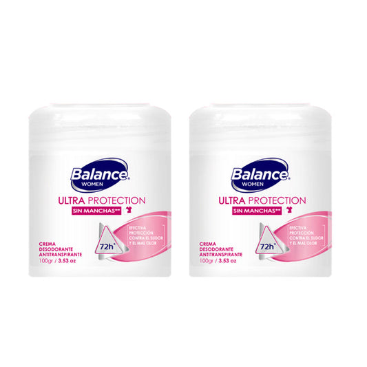 Desodorante Balance Crema Hombre 100 Gr 2 Unidades Ultra Proteccion