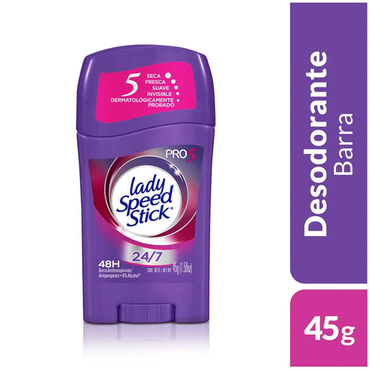Desodorante Lady Speed Stick Barra 45 gr Pro 5