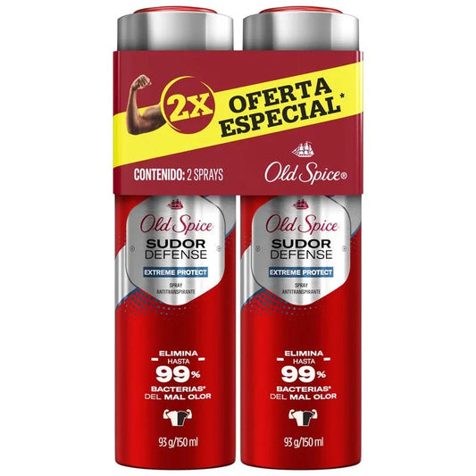 Desodorante Old Spice Sudor Defense 150 ml 2 Unidades Extreme Protect