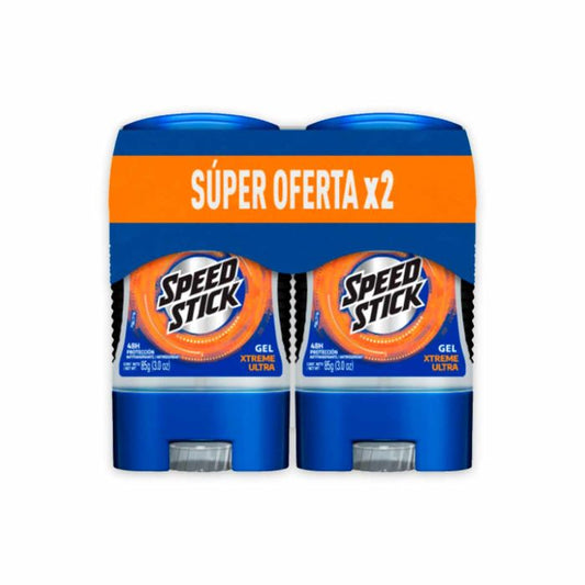 Desodorante Speed Stick Gel 85 Gr 2 Unidades Xtrem Ultra Oferta