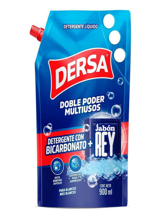Detergente Liquido Dersa 900 ml Jabon Rey