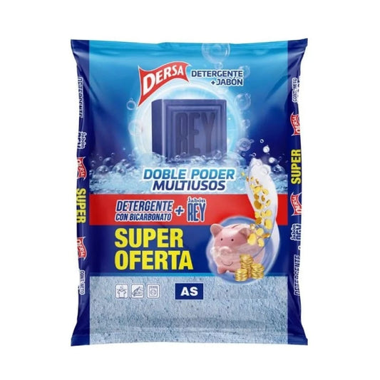 Detergente AS 1250 gr Bicarbonato + Jabon Rey