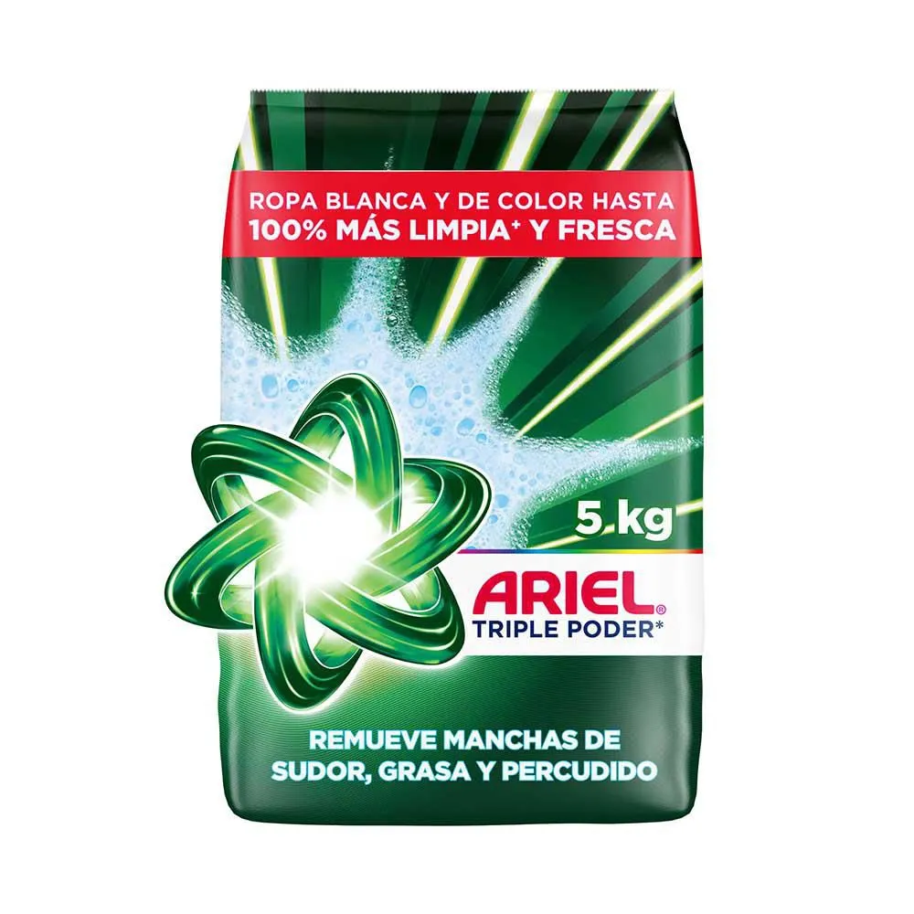 Detergente Ariel 5000 gr Original Triple Poder