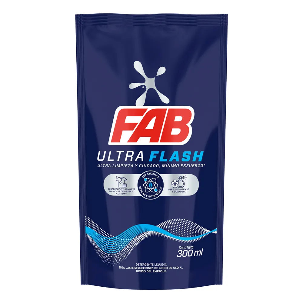 Detergente Liquido Fab 300 ml Ultra Flash