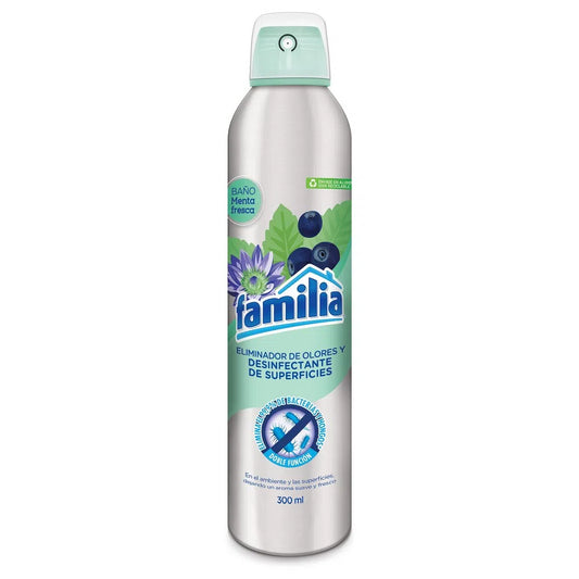 Eliminador De Olores Familia 300 ml Aerosol Menta Fresca