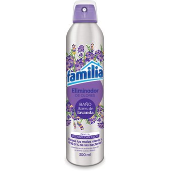 Eliminador De Olores Familia 300 ml Aerosol Lavanda