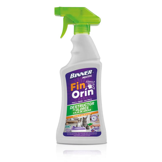 Fin Orin Mascotas Binner Destruye Olores Caja de Arena 700 ml