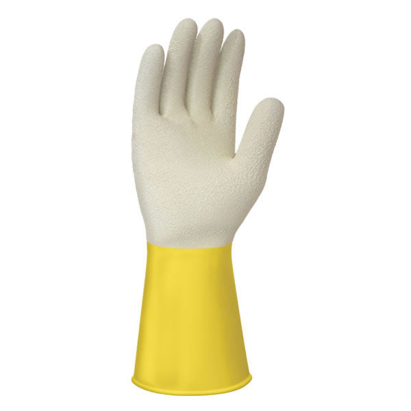 Guante Fydetex Corrugado Talla 7 Antideslizantes Amarillo