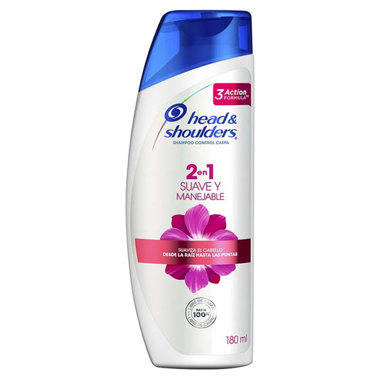 Shampoo Head And Shoulders 180 ml 2 en 1