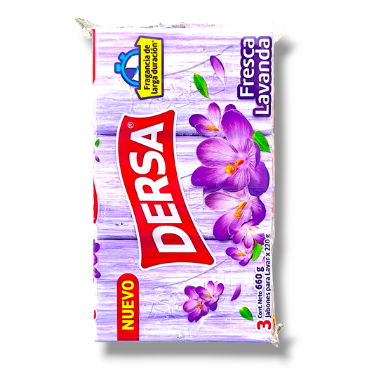 Jabon Barra Dersa Fresca Lavanda 220 gr x 3 Oferta