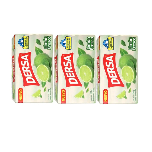 Jabon Barra Dersa Limon Fresco 220 gr x 3 Oferta