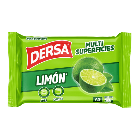 Jabon Barra Dersa Limon Multiusos 250 gr