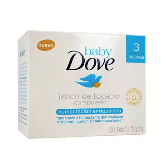 Jabon Dove Baby 75 gr x3 Humectacion Enriquecida Oferta