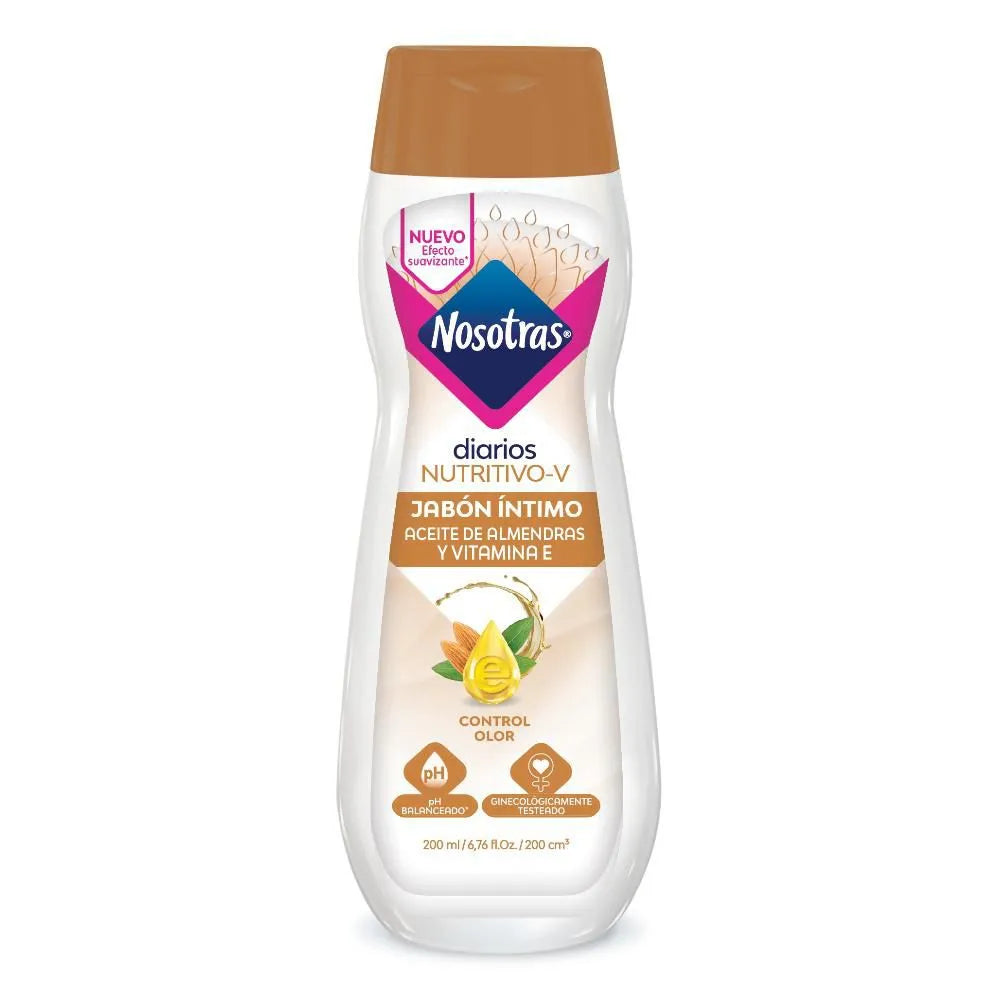 Jabon Intimo Nosotras 200 ml Aceite de Almendras y Vitamina E