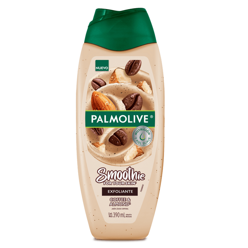 Jabon Liquido Corporal Palmolive 390 ml Exfoliante Cafe y Almendra
