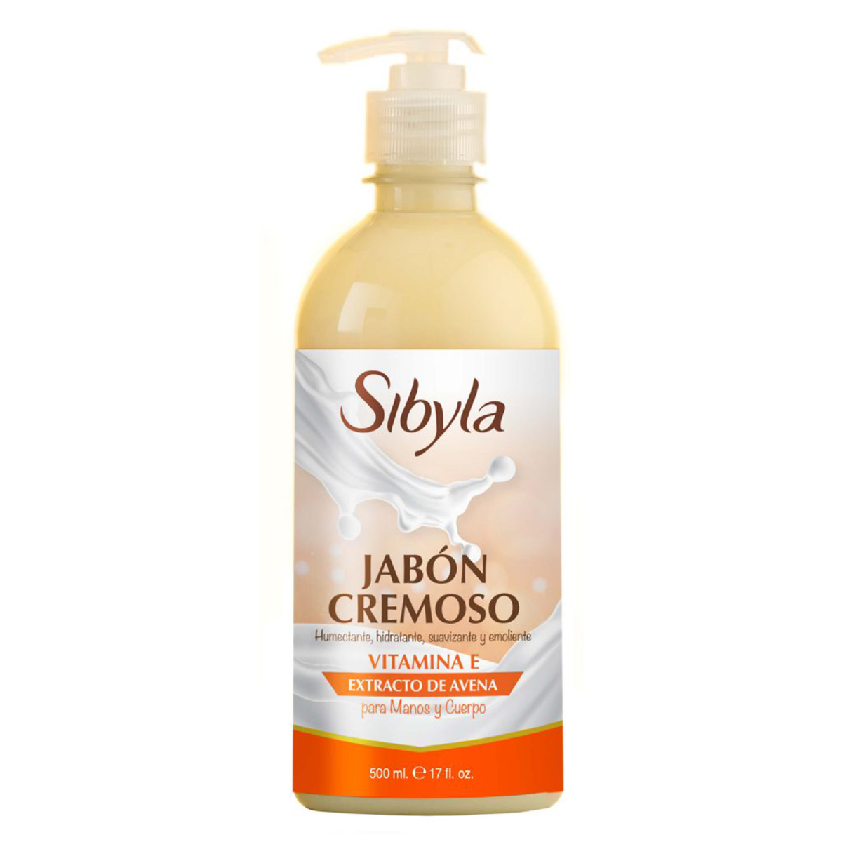 Jabon Manos Liquido Sybila Dispensador 500 ml Avena